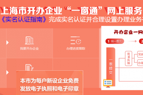 上海一网通办注册公司流程